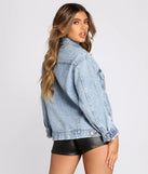 Squad Goals Over-Sized Denim Jacket