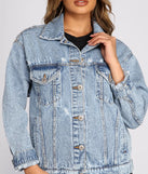 Squad Goals Over-Sized Denim Jacket