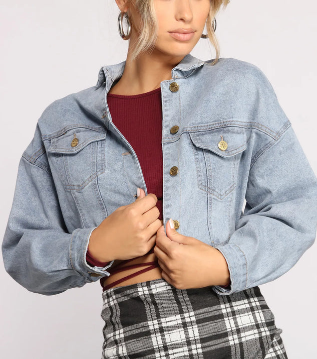 Classic Cropped Denim Jacket