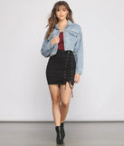 Fave Frayed Cropped Denim Jacket