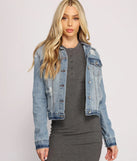 Cute And Casual Hooded Denim Jacket
