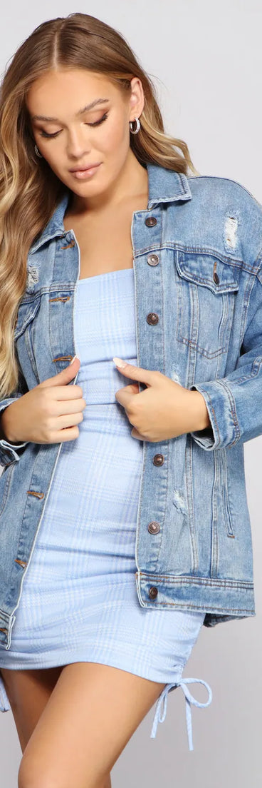 Stylish Babe Oversized Denim Jacket | Windsor Stylish Babe Oversized Denim Jacket | Windsor