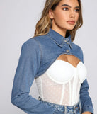 Classic Mood Denim Cropped Topper