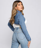 Classic Mood Denim Cropped Topper