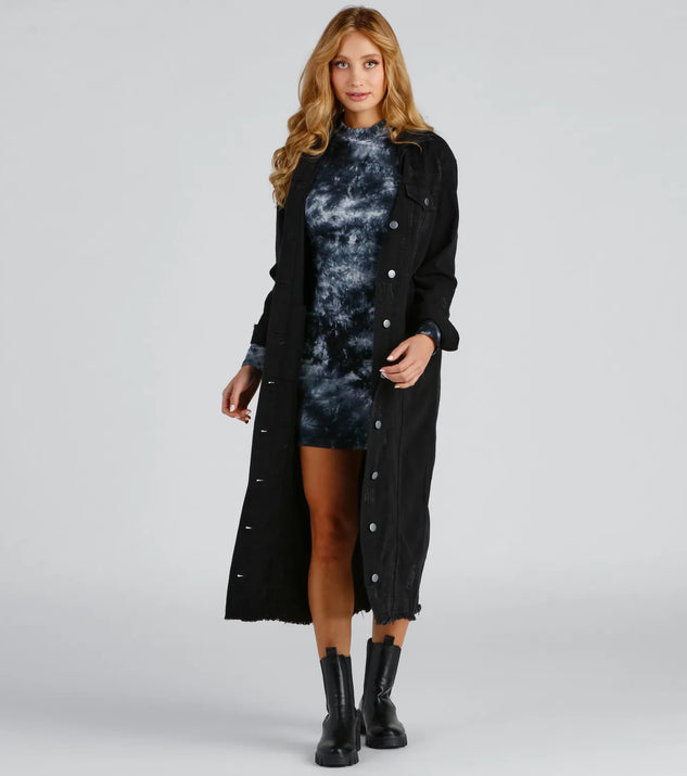 Effortless And Edgy Vibes Denim Jacket