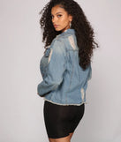 Casual Everyday Distressed Denim Jacket