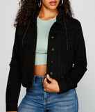 Blue Jeans Baby Denim Hooded Trucker Jacket