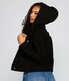 Blue Jeans Baby Denim Hooded Trucker Jacket