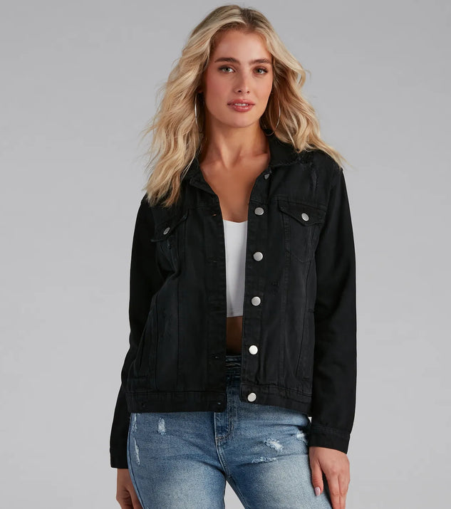 Effortlessly Trendy Boyfriend Denim Jacket