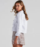 Spring Refresh Cropped Denim Jacket