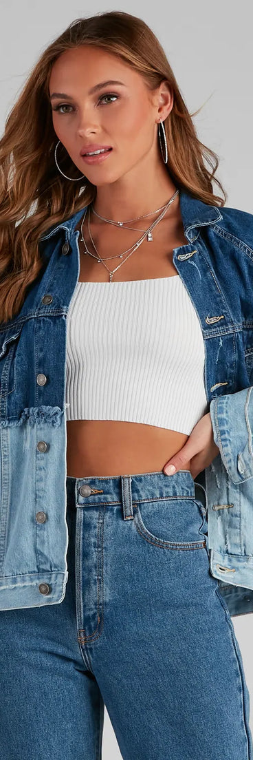 Effortless Trendsetter Denim Jacket