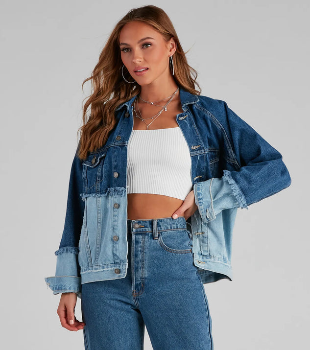 Effortless Trendsetter Denim Jacket