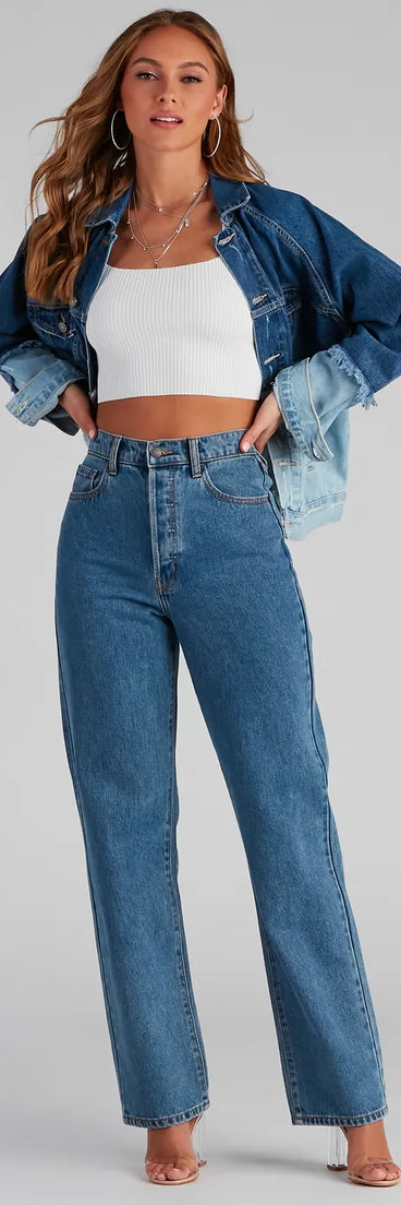 Effortless Trendsetter Denim Jacket