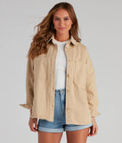 All About The Casual Vibes Denim Shacket