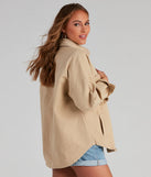 All About The Casual Vibes Denim Shacket