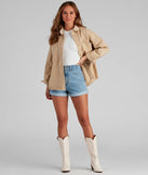 All About The Casual Vibes Denim Shacket