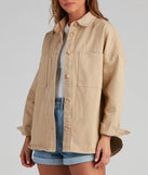 All About The Casual Vibes Denim Shacket