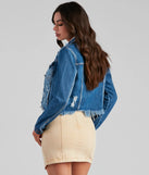 Daring Beauty Cropped Denim Jacket