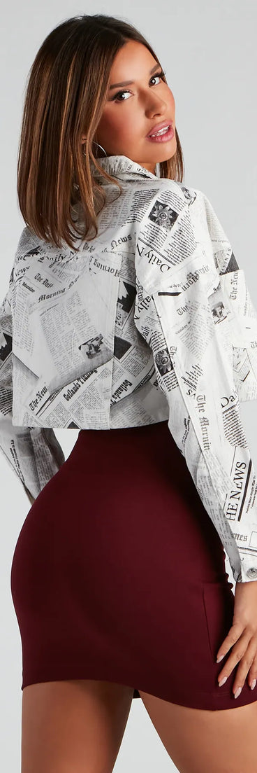 So Extra Cropped Denim Jacket