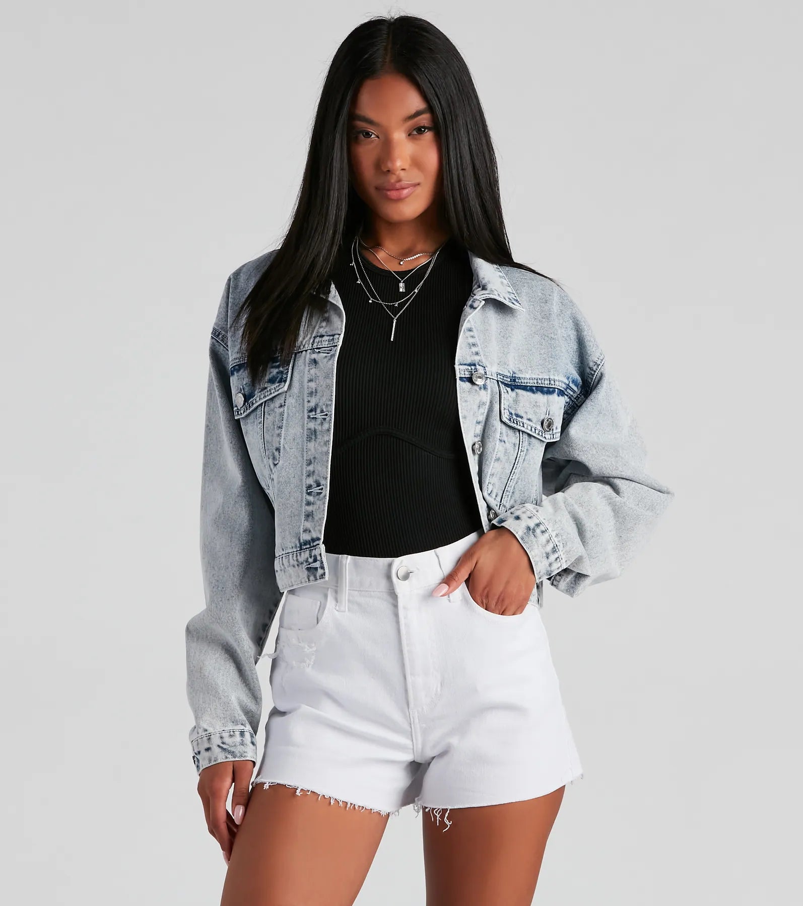 ジャケット・アウター Her lip to Everyday Denim Jacket Her lip to 】Everyday Denim Jacket - メルカリ