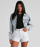 Pit Stop Acid Wash Denim Jacket