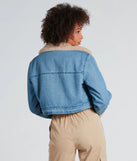 Keep It Cozy Faux Fur-Lined Denim Jacket