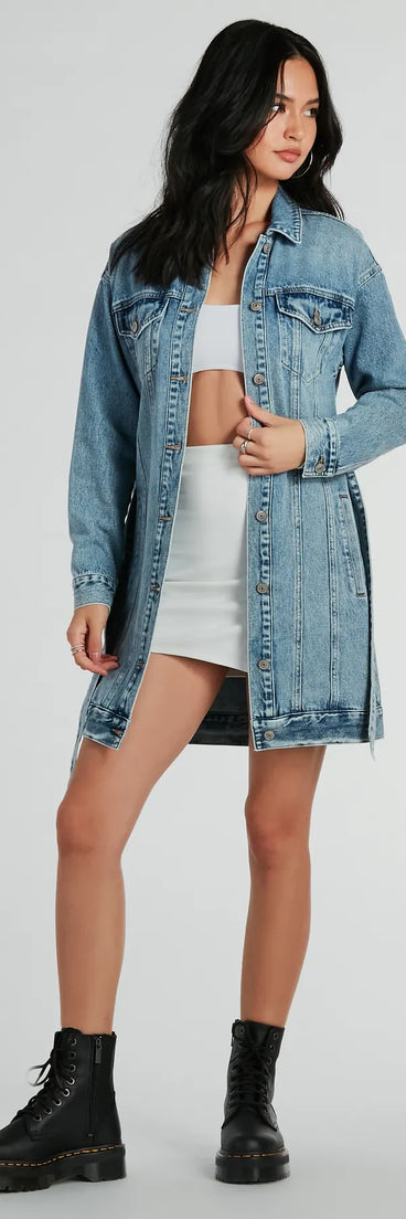 Your fall and winter outfits will be on-trend when you style the Crushin' It Belted Denim Trench Jacket to complete your best outfit of the day or add a layer of stylish warmth to your look!