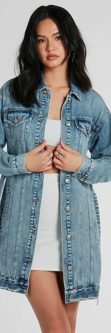 Your fall and winter outfits will be on-trend when you style the Crushin' It Belted Denim Trench Jacket to complete your best outfit of the day or add a layer of stylish warmth to your look!