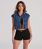 
Upgrade your style game for 2025 with the Edgy Mood Pocket Oversized Crop Denim Vest in dark denim, perfect for any fashion-forward wardrobe.