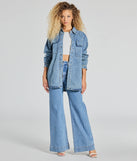 Casual Fave Button-Down Denim Shacket
