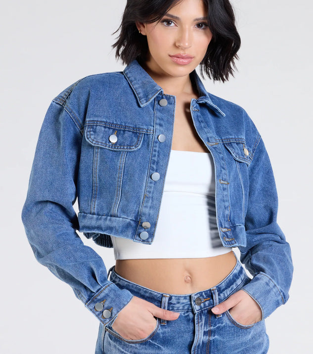 Casually Elevated Cropped Denim Jacket | Windsor