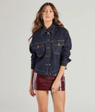 
Upgrade your style game for 2025 with the Casual Era Denim Trucker Jacket in dark denim, perfect for any fashion-forward wardrobe.