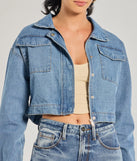 Casual Trendsetter Faux Fur Denim Trucker Jacket