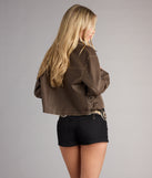Bring The Attitude Lace-Up Bomber Jacket