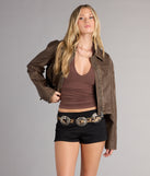 Bring The Attitude Lace-Up Bomber Jacket