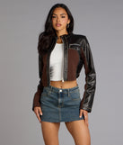 Speed Dial Faux Leather Motocross Jacket
