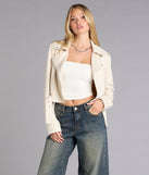 Cool Factor Faux Suede Moto Jacket