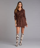 Autumn Luxe Faux Suede Trench Jacket