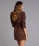 Autumn Luxe Faux Suede Trench Jacket