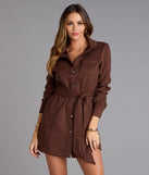 Autumn Luxe Faux Suede Trench Jacket