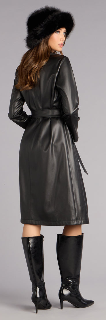 Street Luxe Tie Waist Trench Coat