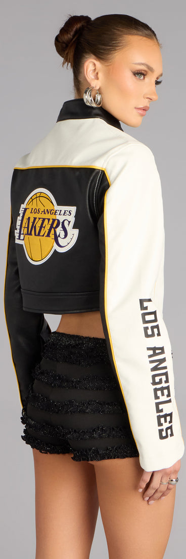 Ultra Game NBA Lakers Moto Jacket