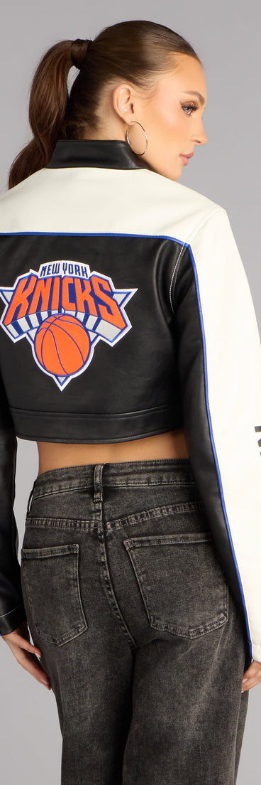 Ultra Game NBA Knicks Moto Jacket