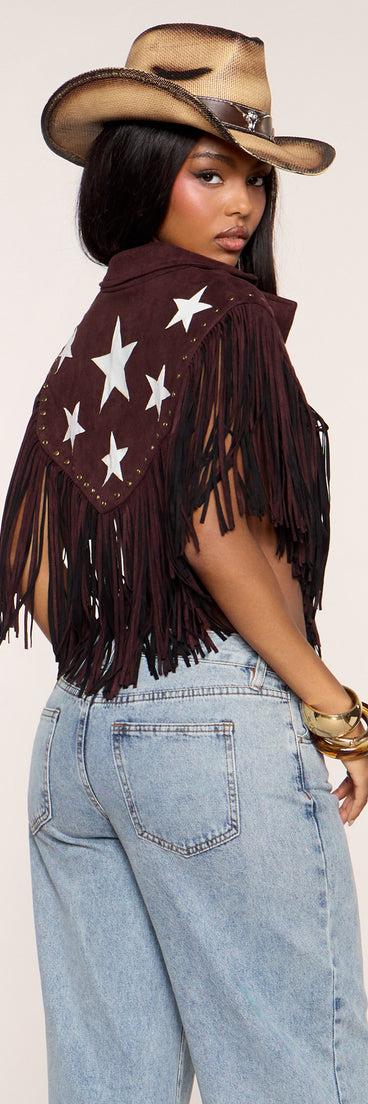 Cowgirl After Dark Fringe Topper