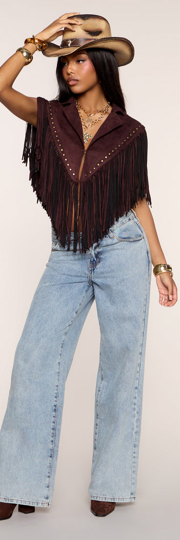 Cowgirl After Dark Fringe Topper