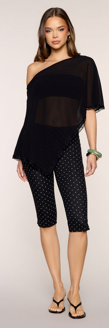 Moonlit Escape Chiffon Poncho