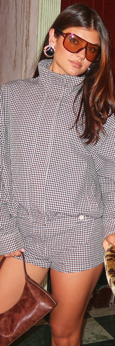 Checked In Gingham Jacket