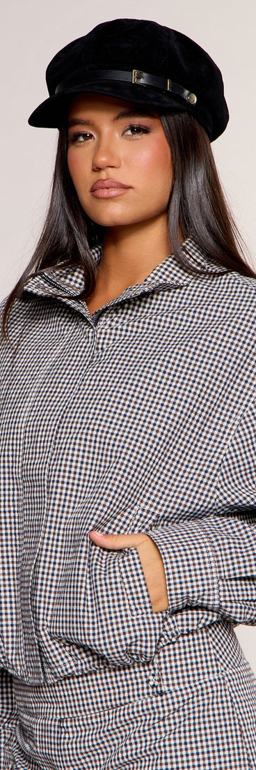 Checked In Gingham Jacket
