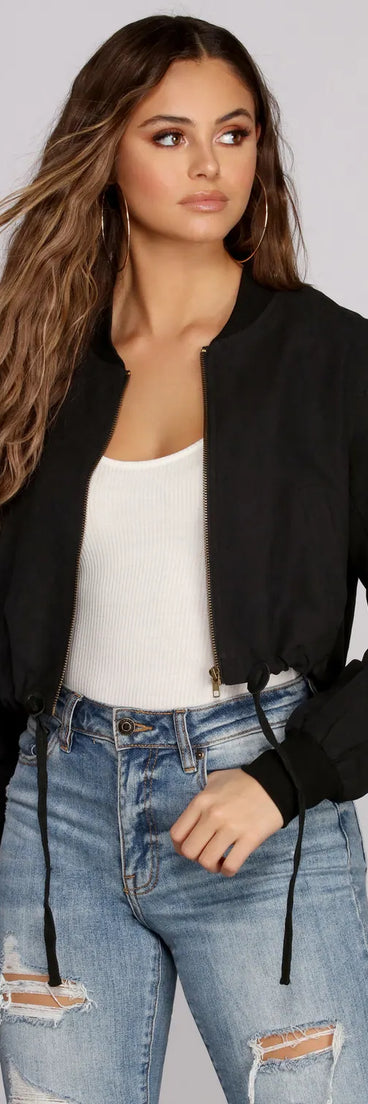 Bettah Brushed Rayon Bomber Jacket