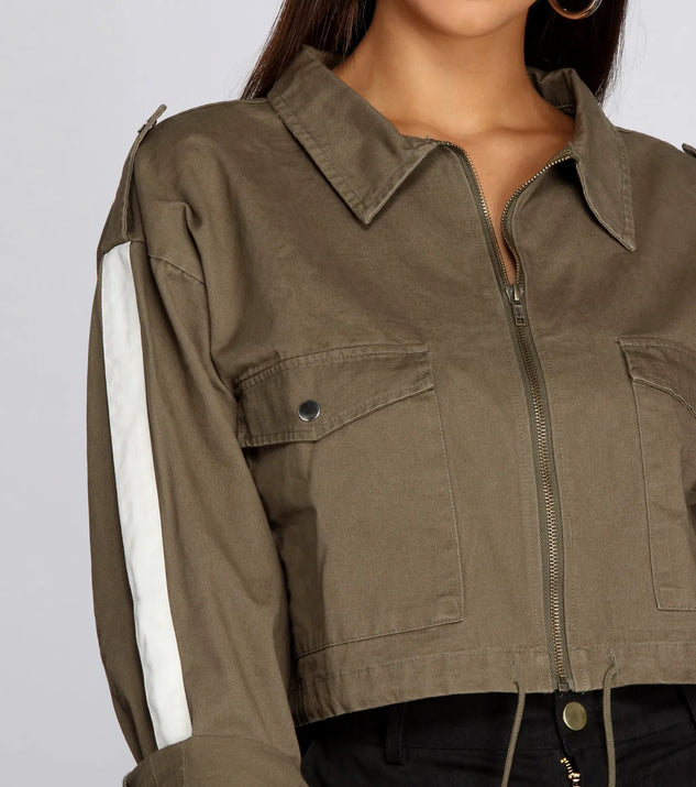 Cropped Cargo Utility Jacket | Windsor